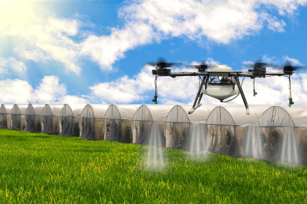 DRONES FOR SPRAYING CROPS